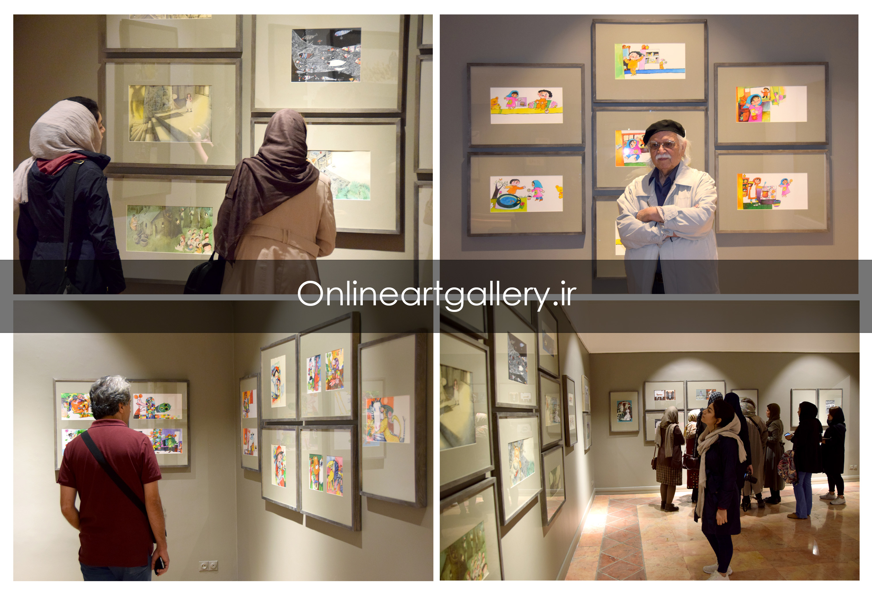 گزارش تصویری نمایشگاه "نشان آبان" در هفته تصویرگری 96
