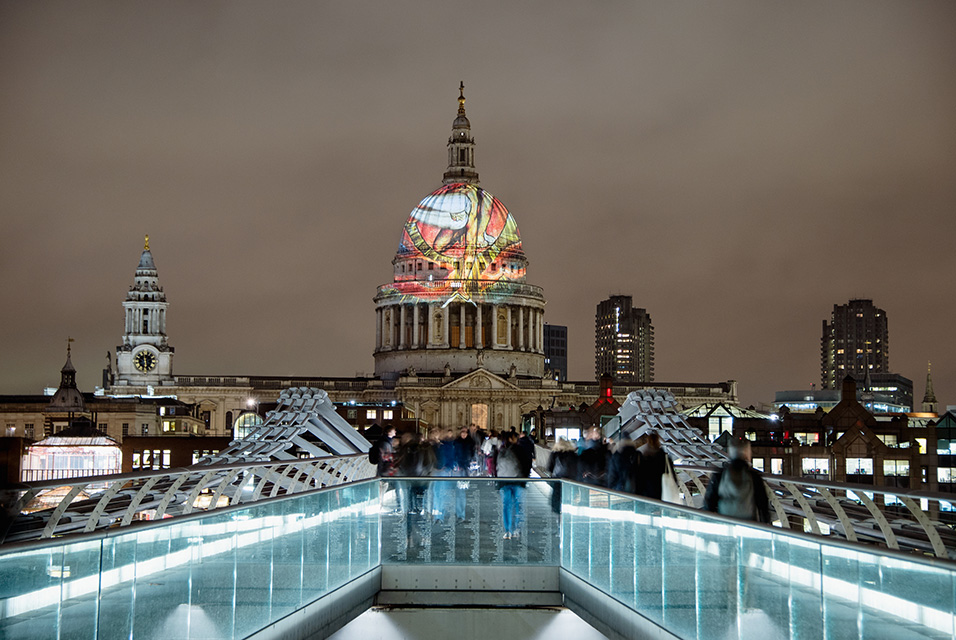 William Blake lights up London Skyline