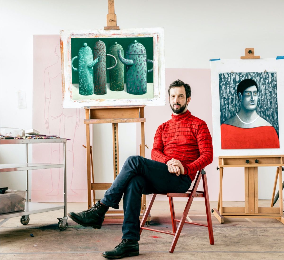 Beloved for His Popping Pastels, Nicolas Party Takes a Darker Turn
