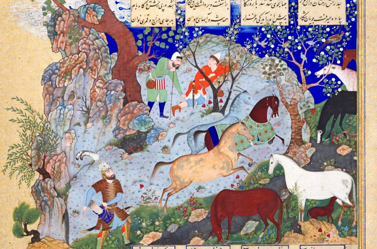 حراج یک برگ از شاهکار جهانی شاهنامه شاه طهماسب در ساتبیز