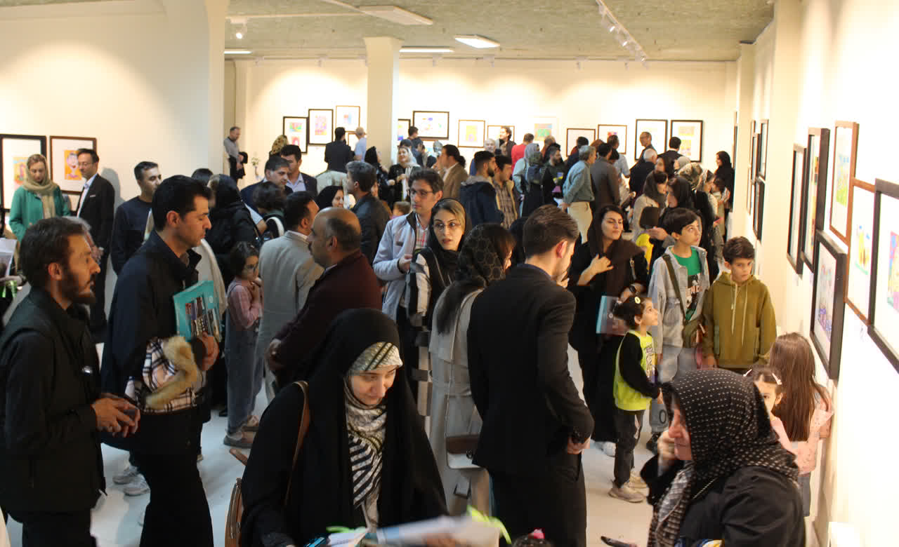 افتتاح نمایشگاه نقاشی 55 کودک در نگارخانه فدک اردبیل
