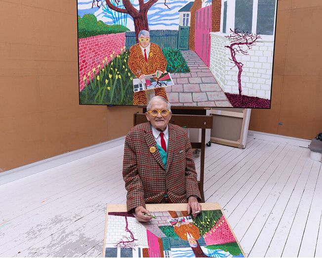 Paris metro bans david hockney poster ahead of major exhibition at fondation louis vuitton