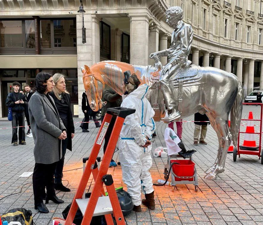 As U.N. Climate Talks Continued in Egypt, Protesters Simultaneously Targeted Sculptures in Three European Cities